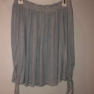 Off Shoulder Striped Top